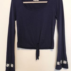 PacSun long sleeve crop top